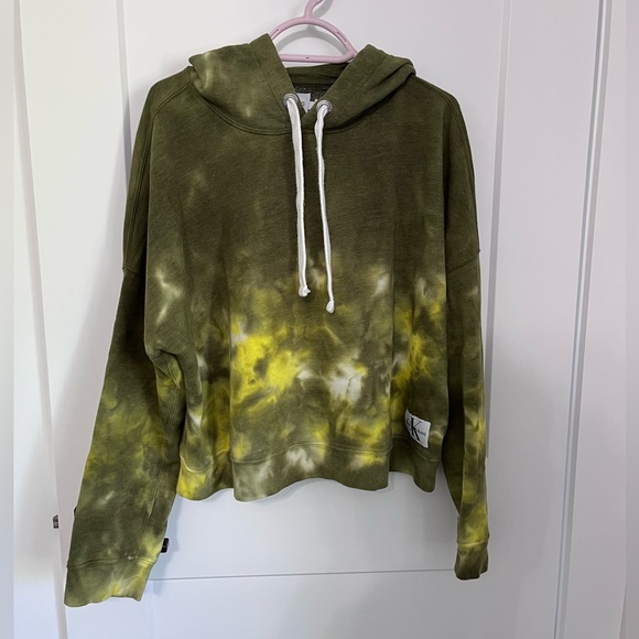 Calvin Klein Tye-Dye Cropped Hoodie - Picture 1 of 1